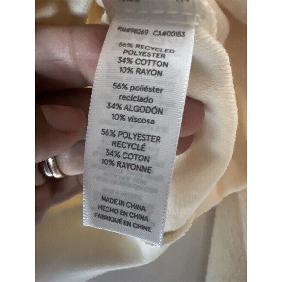 Alternative apparel women Large Ivory  pullover  fleece ‎ sweater - Picture 3 of 7